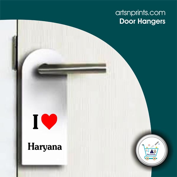 I LOVE Haryana door custom hangers by Haryanaartsnprints