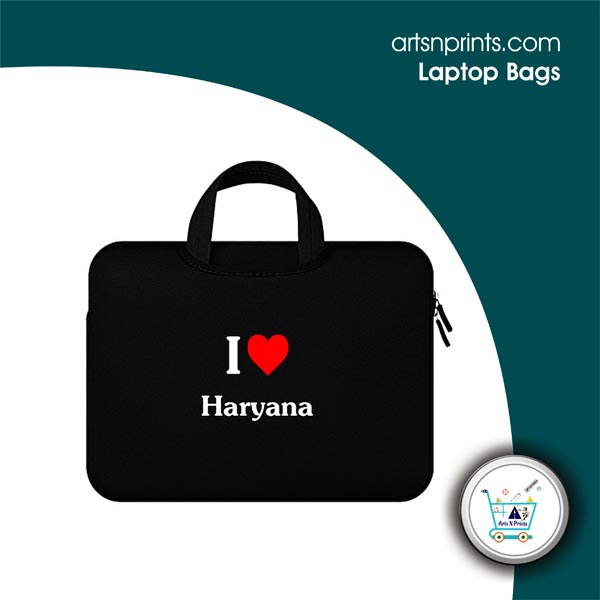 I LOVE Haryana laptop bags wholeseller HaryanaArtsNprints