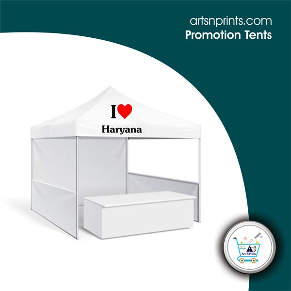 I LOVE Haryana outdoor promotion marketing foldable tents by HaryanaArtsNprints